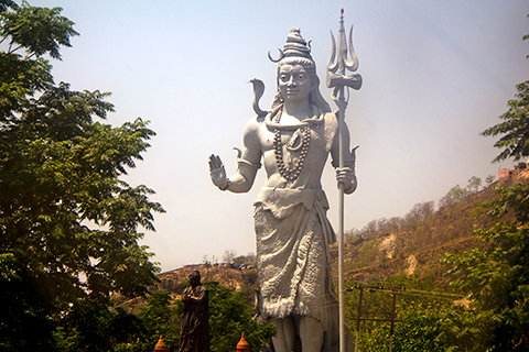 Haridwar. Shiva statue